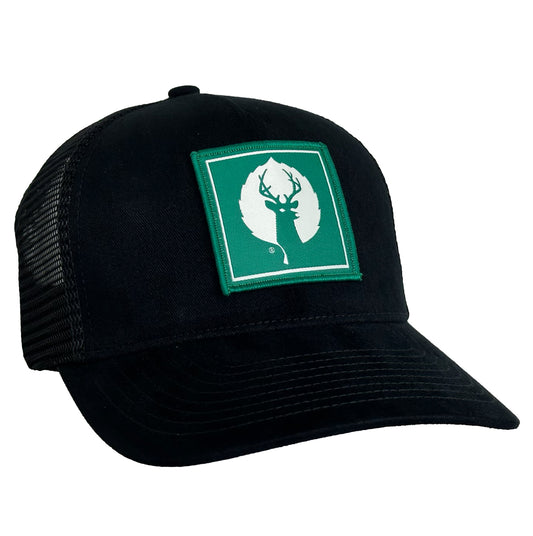 staff cap with green deer valley logo 