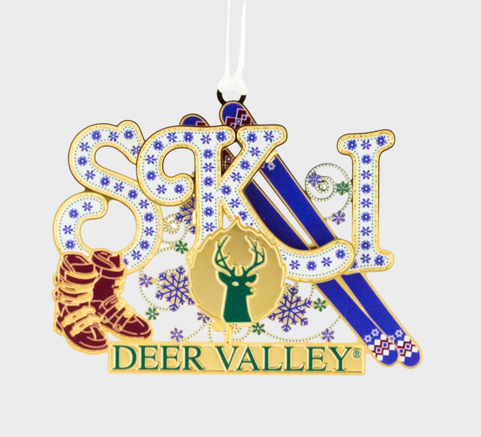 DV "SKI" Ornament
