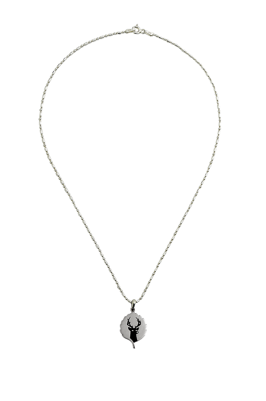 Large Solid Logo Pendant with Chain