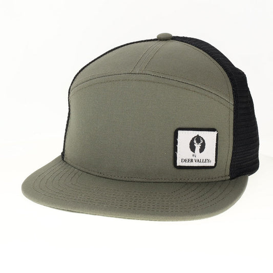olive and black snapback hat