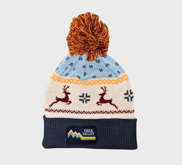 Fair Isle Reindeer Beanie