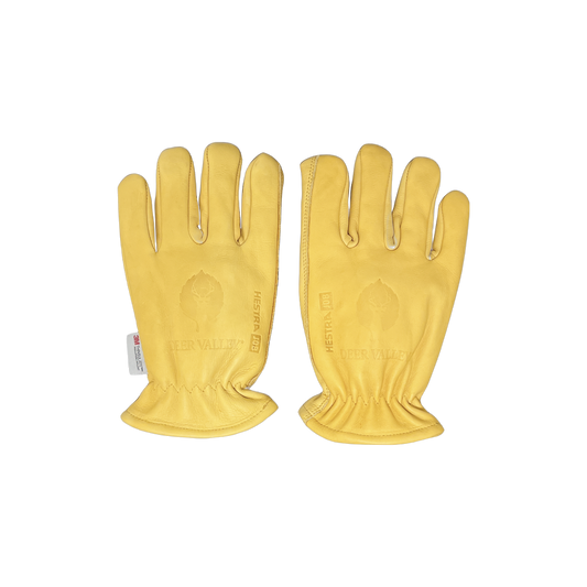 Hestra driver gloves with deer valley logo