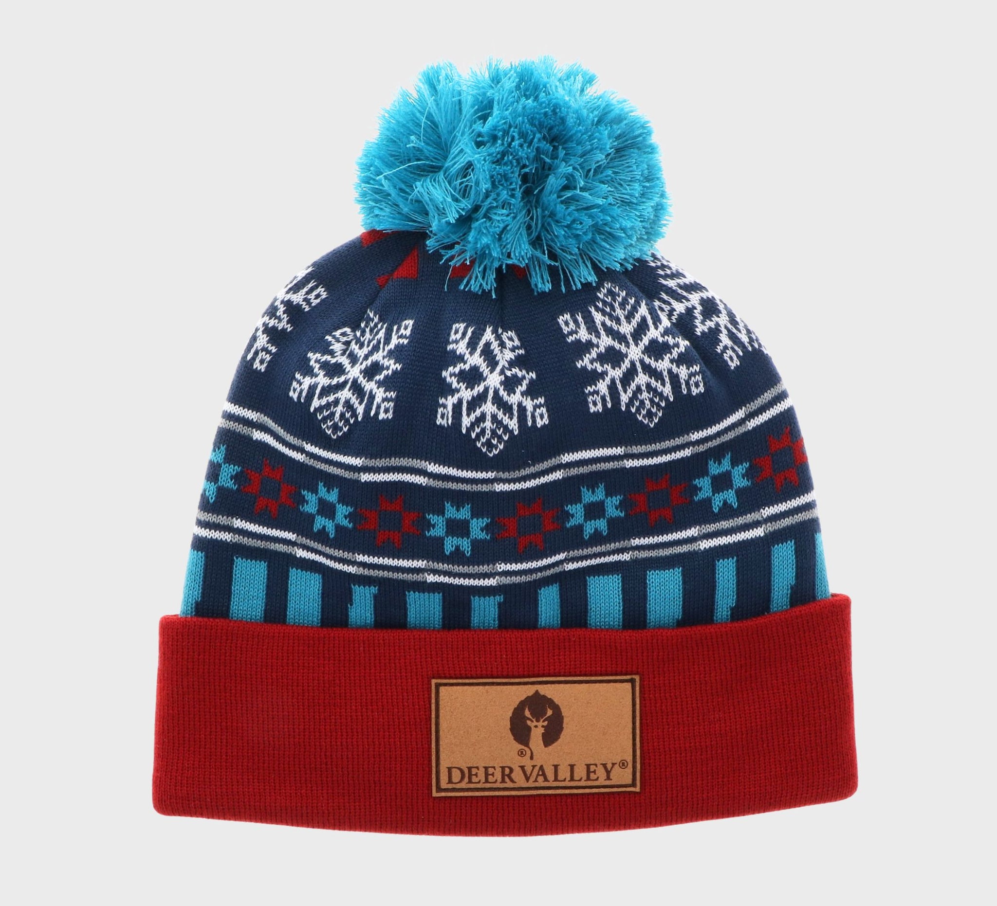 Red Snowflake Beanie