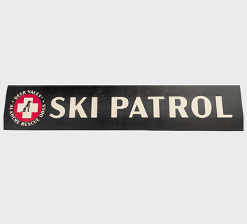 Ski Patrol Replica Trail Sign