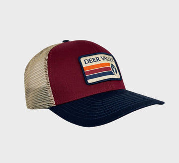 Retro Stripe Trucker