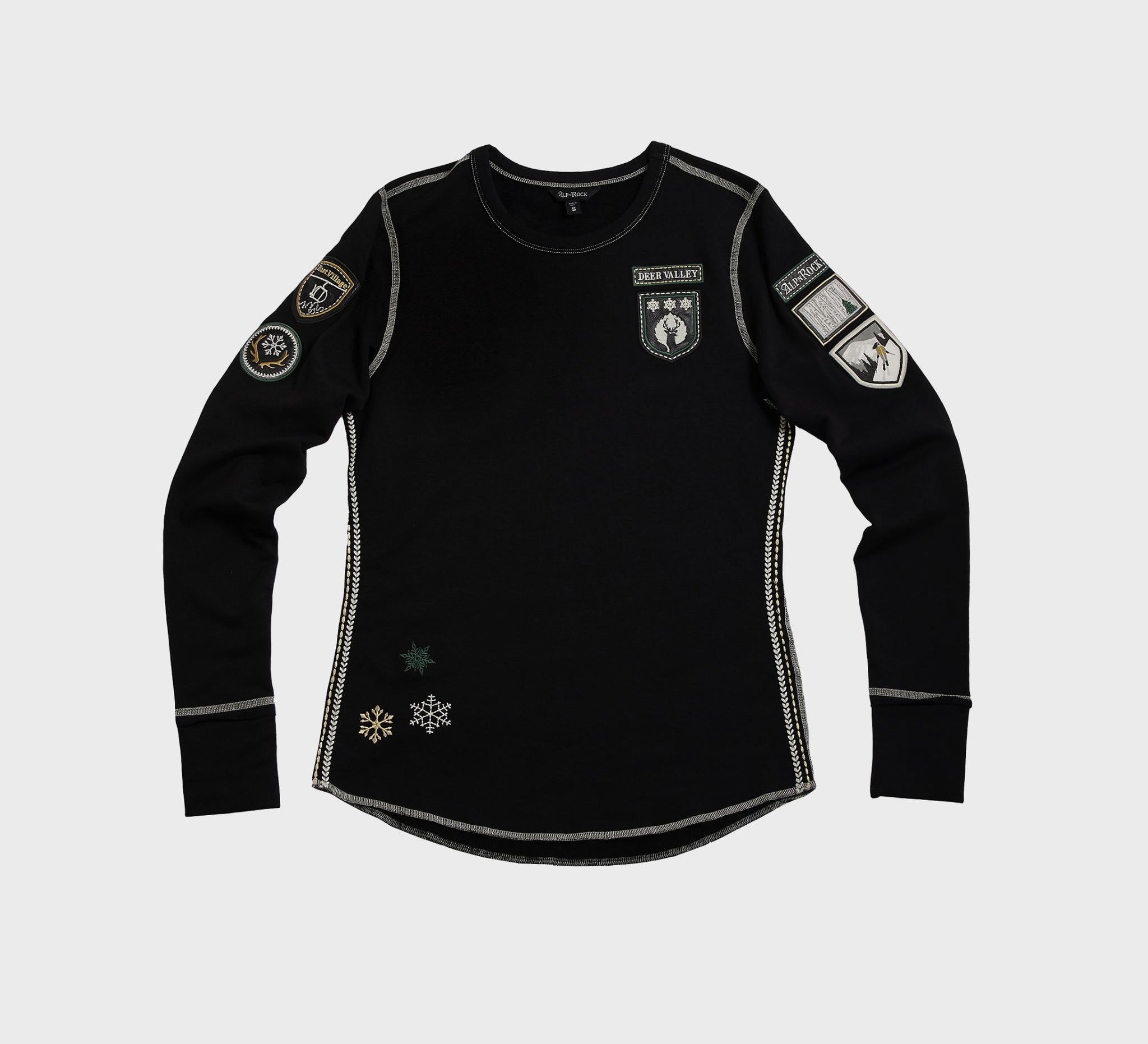 Alp N Rock Ski Patches Sweater