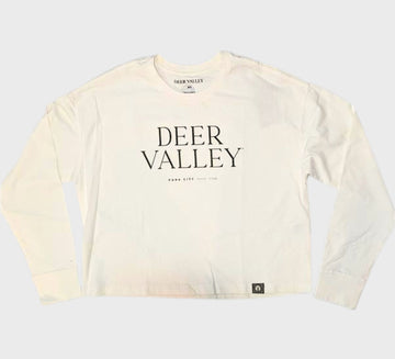 Wordmark Women's Long Sleeve Crop Tee