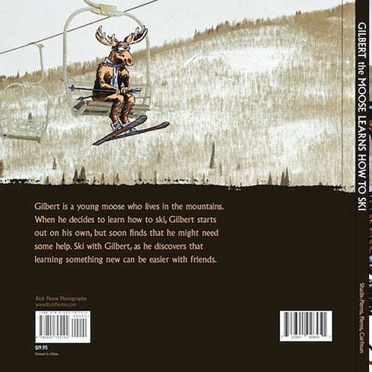 Gilber The Park City Moose Learns To Ski Back Cover