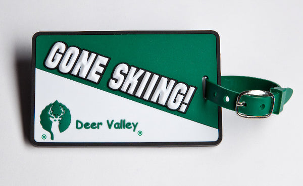 Deer Valley Gone Skiing Luggage Tag