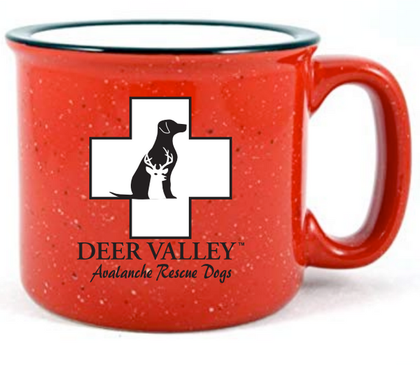 Deer Valley Avalanche Rescue Dog Campfire Mug