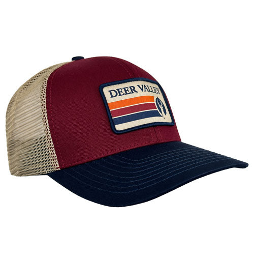 Retro Stripe Trucker Cap