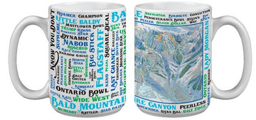 Deer Valley Ski Runs Trail Map Mug